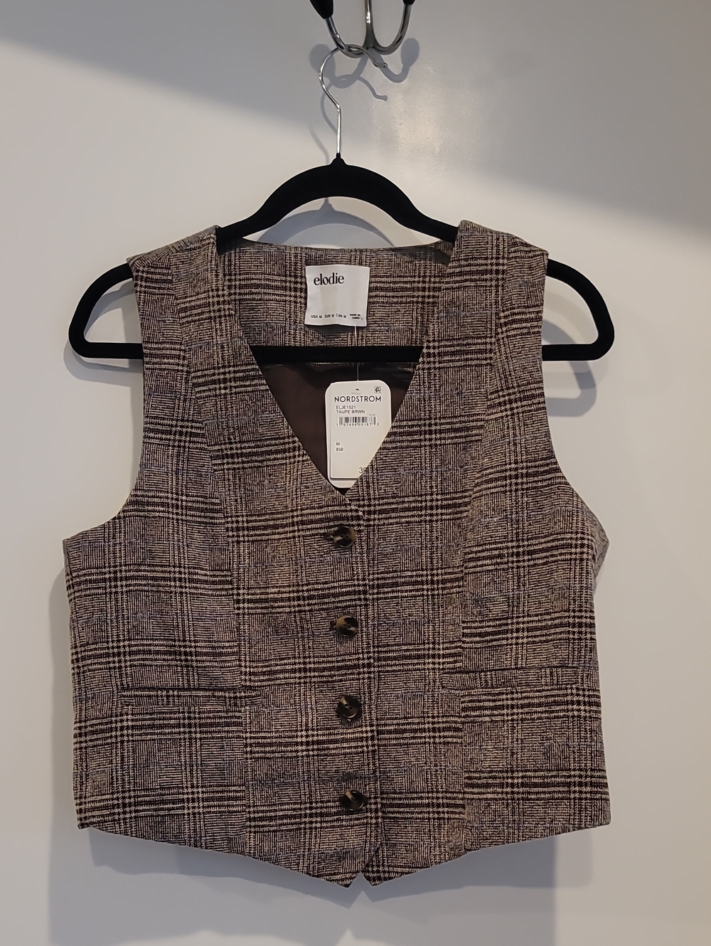 Nordstrom Elodie Plaid Vest